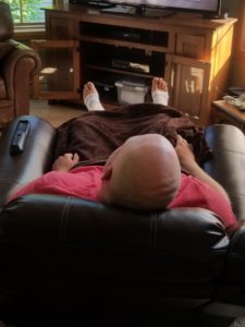 Chad in his recliner